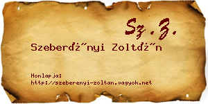 Szeberényi Zoltán névjegykártya